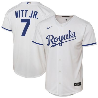 Youth MLB Nike Bobby Witt Jr. Kansas City Royals Home Replica Player Jersey