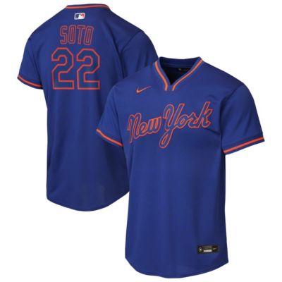 Youth MLB Nike Juan Soto New York Mets Alternate Replica Jersey, XL