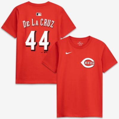 Youth MLB Nike Elly De La Cruz Cincinnati Reds Name & Number T-Shirt, Red, XL