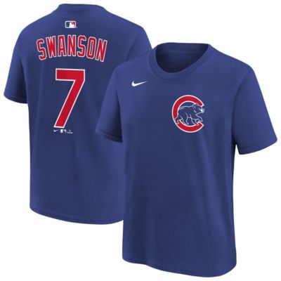 Youth MLB Nike Dansby Swanson Chicago Cubs Name & Number T-Shirt, XL