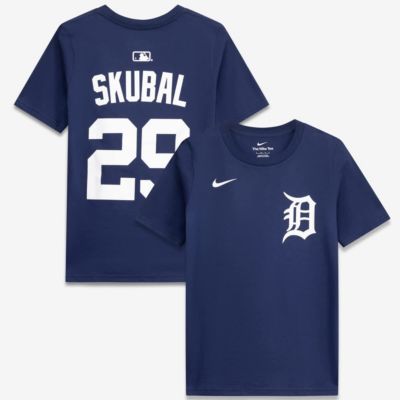 Youth MLB Nike Tarik Skubal Detroit Tigers Name & Number T-Shirt, Navy Blue, XL