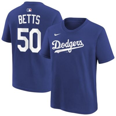 Youth MLB Nike Mookie Betts Los Angeles Dodgers Name & Number T-Shirt, XL