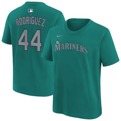Youth MLB Nike Julio Rodríguez Seattle Mariners Name & Number T-Shirt, Teal, XL