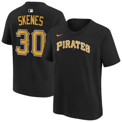Youth MLB Nike Paul Skenes Pittsburgh Pirates Name & Number T-Shirt, Black, Large