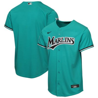 Youth MLB Nike Miami Marlins Alternate Stadium Jersey, Teal, XL