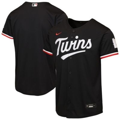 Youth MLB Nike Minnesota Twins Alternate 2 Stadium Jersey, Black, XL