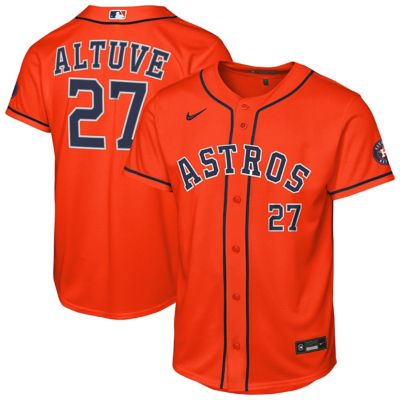 Youth MLB Nike Jose Altuve Houston Astros Alternate Stadium Jersey, Orange, XL
