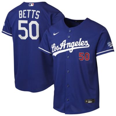 Youth MLB Nike Mookie Betts Los Angeles Dodgers Alternate Stadium Jersey, XL