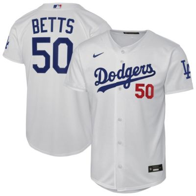 Youth MLB Nike Mookie Betts Los Angeles Dodgers Home Stadium Jersey
