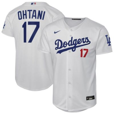 Youth MLB Nike Shohei Ohtani Los Angeles Dodgers Home Stadium Jersey, White, Large