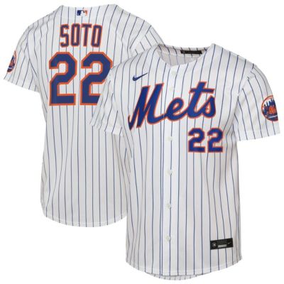 Youth MLB Nike Juan Soto New York Mets Home Stadium Player Jersey, White, XL