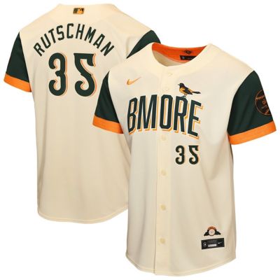 Youth MLB Nike Adley Rutschman Baltimore Orioles 2026 City Connect Stadium Jersey, Small