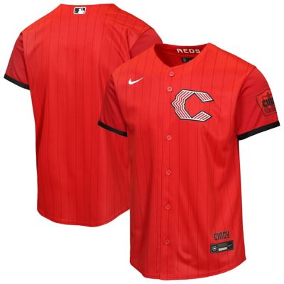 Youth MLB Nike Cincinnati Reds 2026 City Connect Stadium Jersey, Red, Small