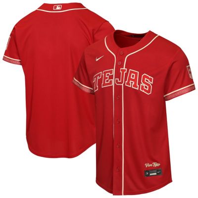 Youth MLB Nike Texas Rangers 2026 City Connect Stadium Jersey, Red, Small