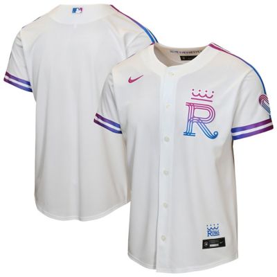 Youth MLB Nike Kansas City Royals 2026 City Connect Stadium Jersey, White, Medium