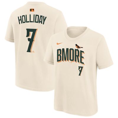 Youth MLB Nike Jackson Holliday Baltimore Orioles 2026 City Connect Name & Number T-Shirt, Small