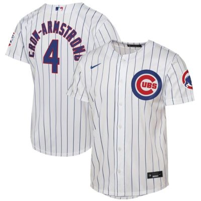 Youth MLB Nike Pete Crow-Armstrong Chicago Cubs Home Stadium Jersey, White, XL