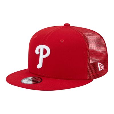 New Era MLB Philadelphia Phillies 9FIFTY Trucker Snapback Hat, Red