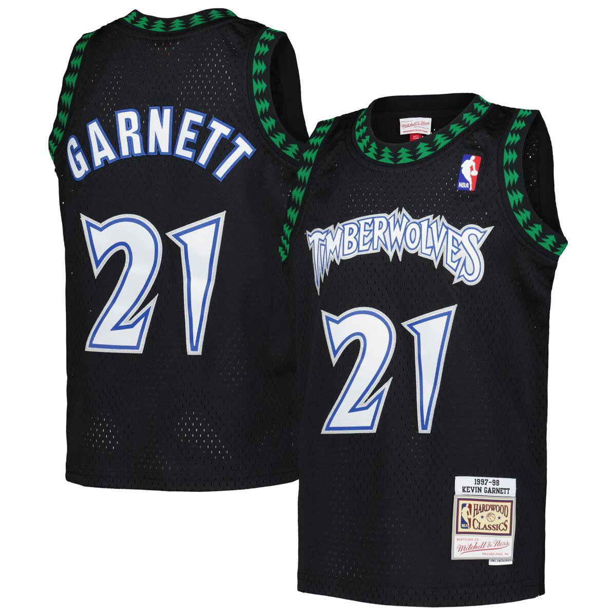 NBA Kevin Garnett Minnesota Timberwolves 1997/98 Hardwood Classics Swingman Jersey