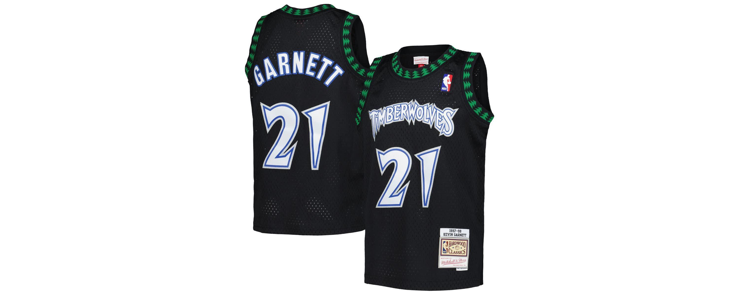 NBA Kevin Garnett Minnesota Timberwolves 1997/98 Hardwood Classics Swingman Jersey