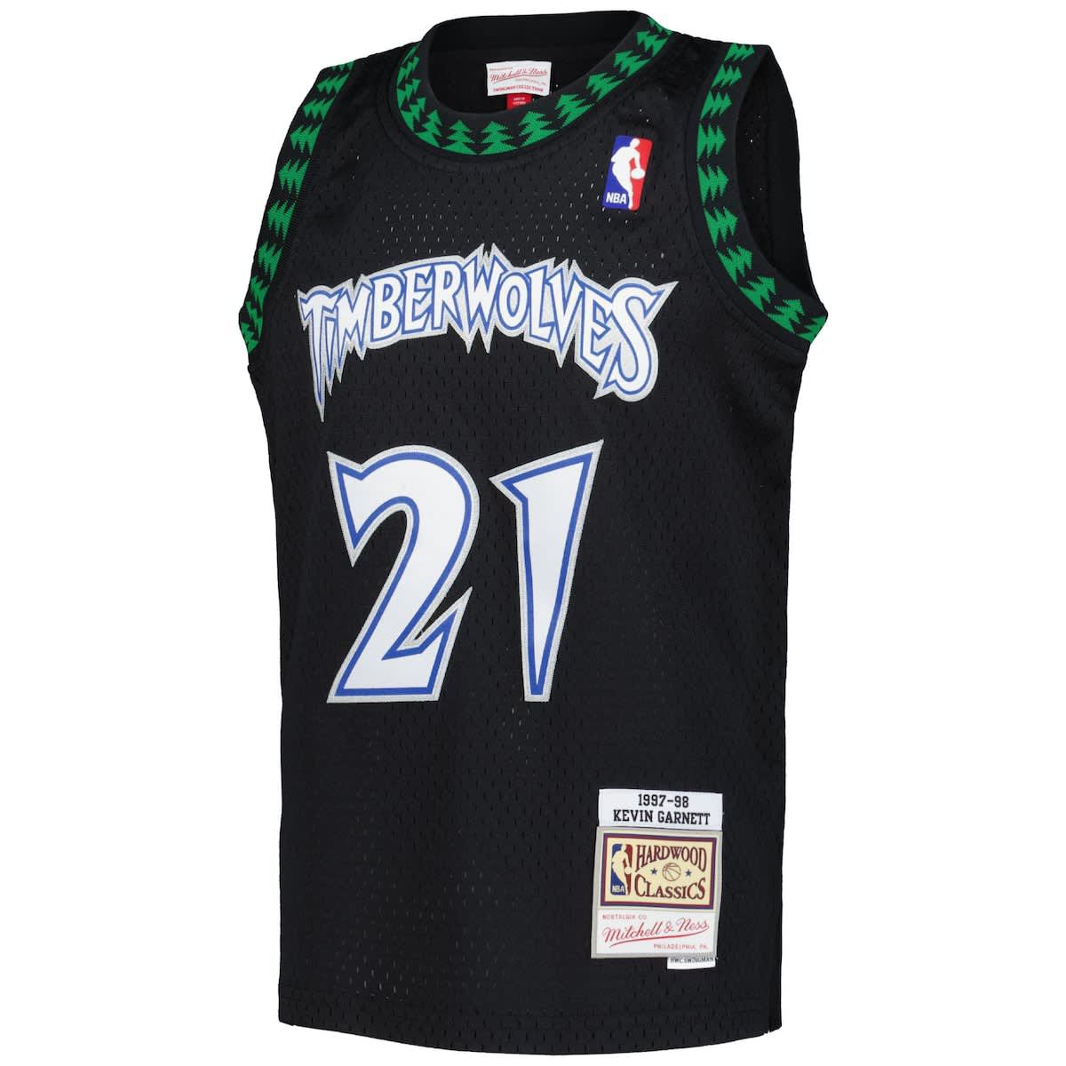 NBA Kevin Garnett Minnesota Timberwolves 1997/98 Hardwood Classics Swingman Jersey