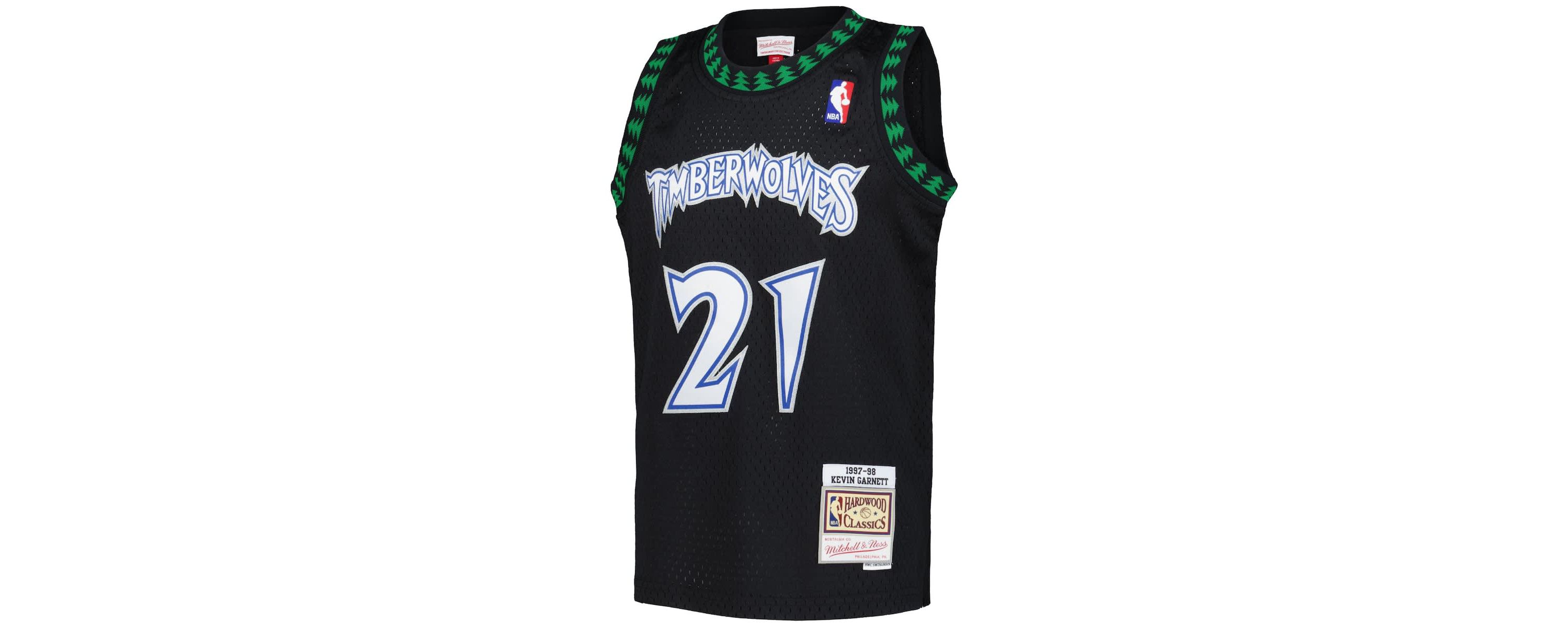 NBA Kevin Garnett Minnesota Timberwolves 1997/98 Hardwood Classics Swingman Jersey
