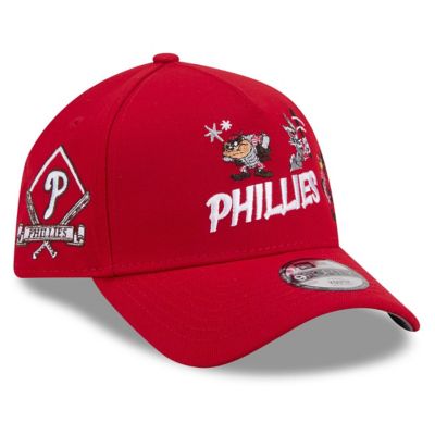 New Era MLB Philadelphia Phillies Looney Tunes A-Frame 9FORTY Adjustable Hat, Red