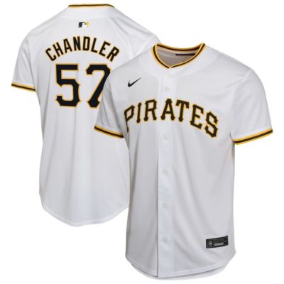 Youth MLB Nike Bubba Chandler Pittsburgh Pirates Home Player Game Jersey, White, Medium