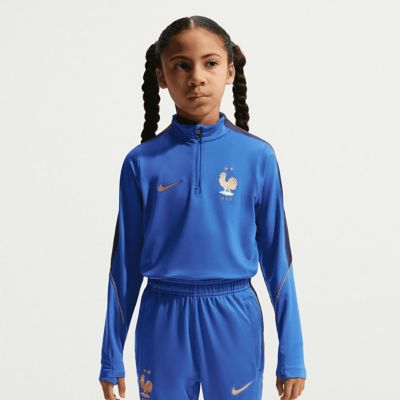Youth Soccer National Teams Nike France National Team 2026 Strike Dri-FIT Long Sleeve Quarter-Zip Drill Top