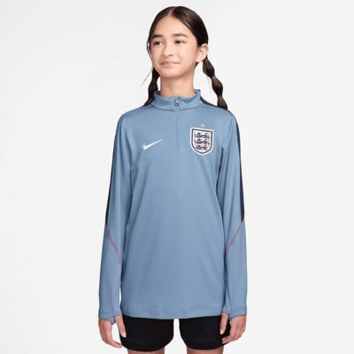 Youth Soccer National Teams Nike England National Team 2026 Strike Dri-FIT Long Sleeve Quarter-Zip Drill Top