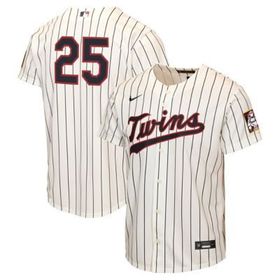 Youth MLB Nike Byron Buxton Minnesota Twins 2026 Field of Dreams Replica Jersey, Small