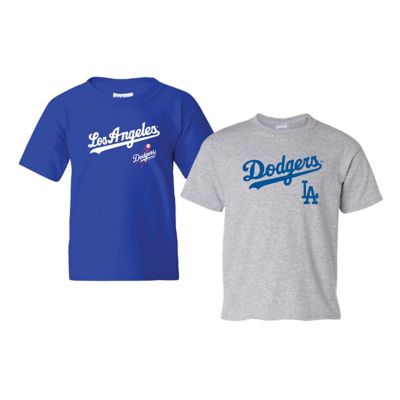 Soft as a Grape Youth MLB Los Angeles Dodgers 2-Pack Logo T-Shirt Set