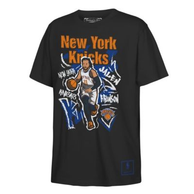 Mitchell & Ness Youth NBA Jalen Brunson New York Knicks Chalked Up Player T-Shirt, Black, Small