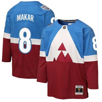 Mitchell & Ness Youth NHL Cale Makar Blue/Burgundy Colorado Avalanche 2020 Stadium Series Power Play Jersey, Blue, Medium