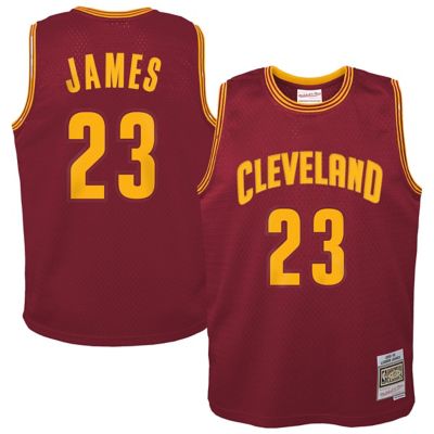 Mitchell & Ness Youth NBA LeBron James Cleveland Cavaliers 2015/16 Hardwood Classics Swingman Jersey, Small