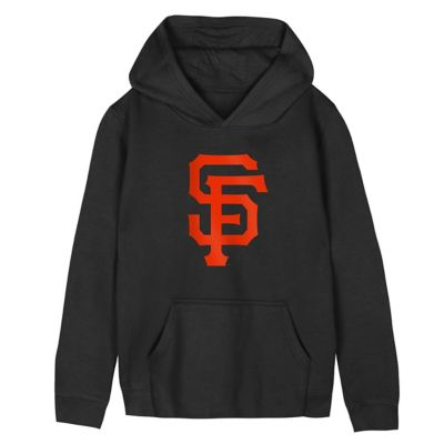 Outerstuff Youth MLB Preschool San Francisco Giants Primary Logo Fleece Hoodie, Black, 4T