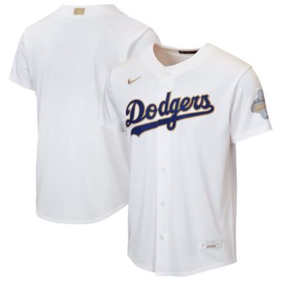 Youth MLB Nike Los Angeles Dodgers 2026 Collection Home Replica Jersey, White, Medium
