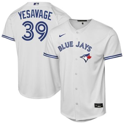Toronto Blue Jays Youth MLB Nike Trey Yesavage Toronto Jays Home Baseline Jersey, White, Small