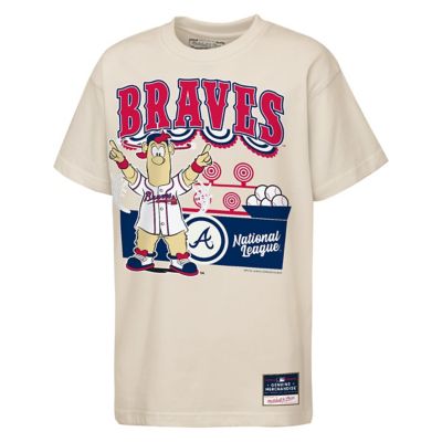 Mitchell & Ness Youth MLB Atlanta Braves Step Back Up Mascot T-Shirt, XL