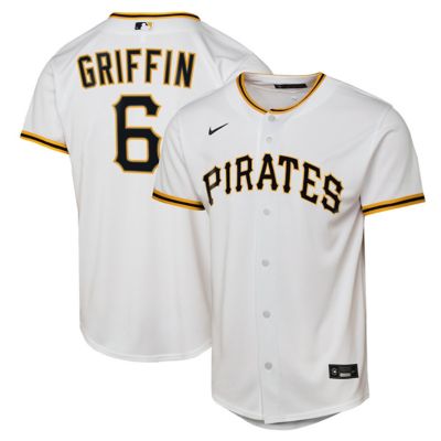 Youth MLB Nike Konnor Griffin Pittsburgh Pirates Home Replica Jersey, White, XL