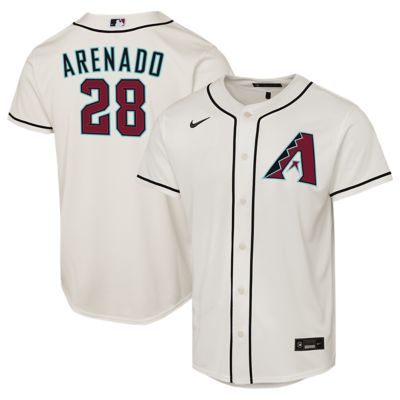 Youth MLB Nike Nolan Arenado Arizona Diamondbacks Home Replica Jersey, White, Small