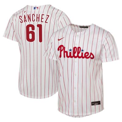 Youth MLB Nike Cristopher Sánchez Philadelphia Phillies Home Replica Jersey