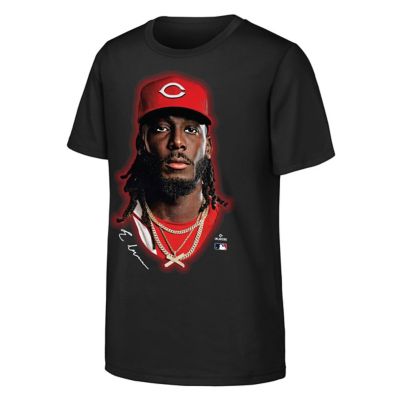Outerstuff Youth MLB Elly De La Cruz Cincinnati Reds Headliner T-Shirt, Black, XL
