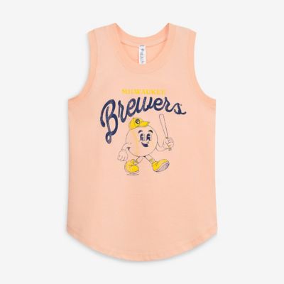 Soft as a Grape Youth MLB Milwaukee Brewers Game Day Tank Top