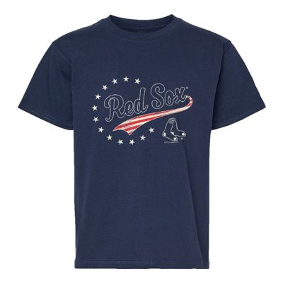 Soft as a Grape Boston Red Sox Youth MLB Boston Sox Americana T-Shirt, Navy Blue, Medium