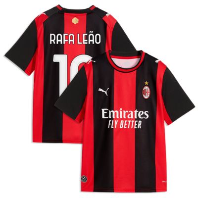 Puma Youth International Clubs Rafael Leão AC Milan 2026/27 Home Replica Jersey