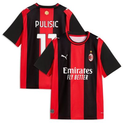 Puma Youth International Clubs Christian Pulisic AC Milan 2026/27 Home Replica Jersey