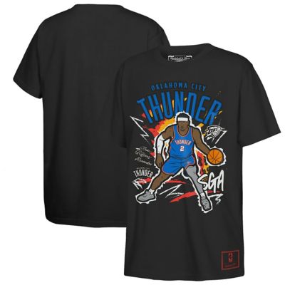 Mitchell & Ness Youth NBA Shai Gilgeous-Alexander Oklahoma City Thunder Chalked Up Player T-Shirt, Black, Small