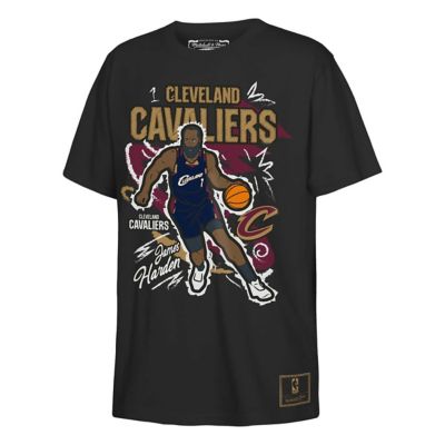 Mitchell & Ness Youth NBA James Harden Cleveland Cavaliers Chalked Up Player T-Shirt, Black, Small