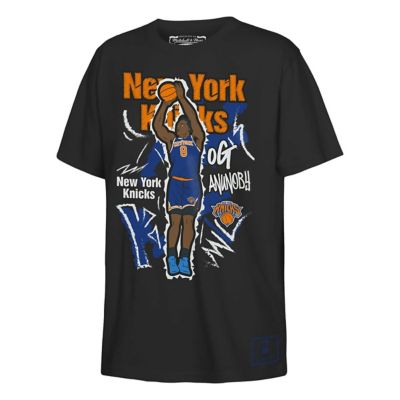Mitchell & Ness Youth NBA OG Anunoby New York Knicks Chalked Up Player T-Shirt, Black, Small